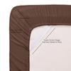 100% Cotton Sheet 800-TC Brown Cal-King-Sheets Set, 4-Pc Cotton -Bedding Sheets for Bed, Soft & Silky Sateen Weave Fits Mattress Upto 14'' Deep Pocket view 3