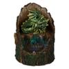 Nemesis Now Arboreal Hatchling Green Dragon in Tree Trunk Light Up Figurine, Red, 10.8cm view 1
