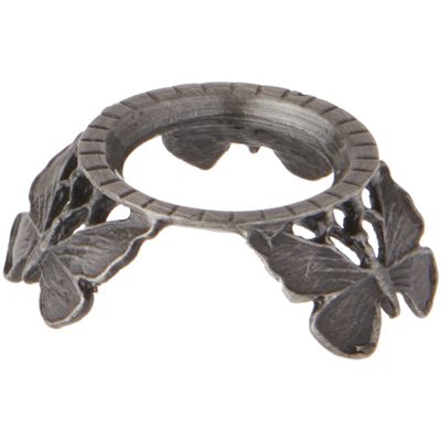 Bard's Pewter Egg Stand/Holder, Butterflies, 0.875" Diameter (Fits Hen Sized Eggs), Pack of 12
