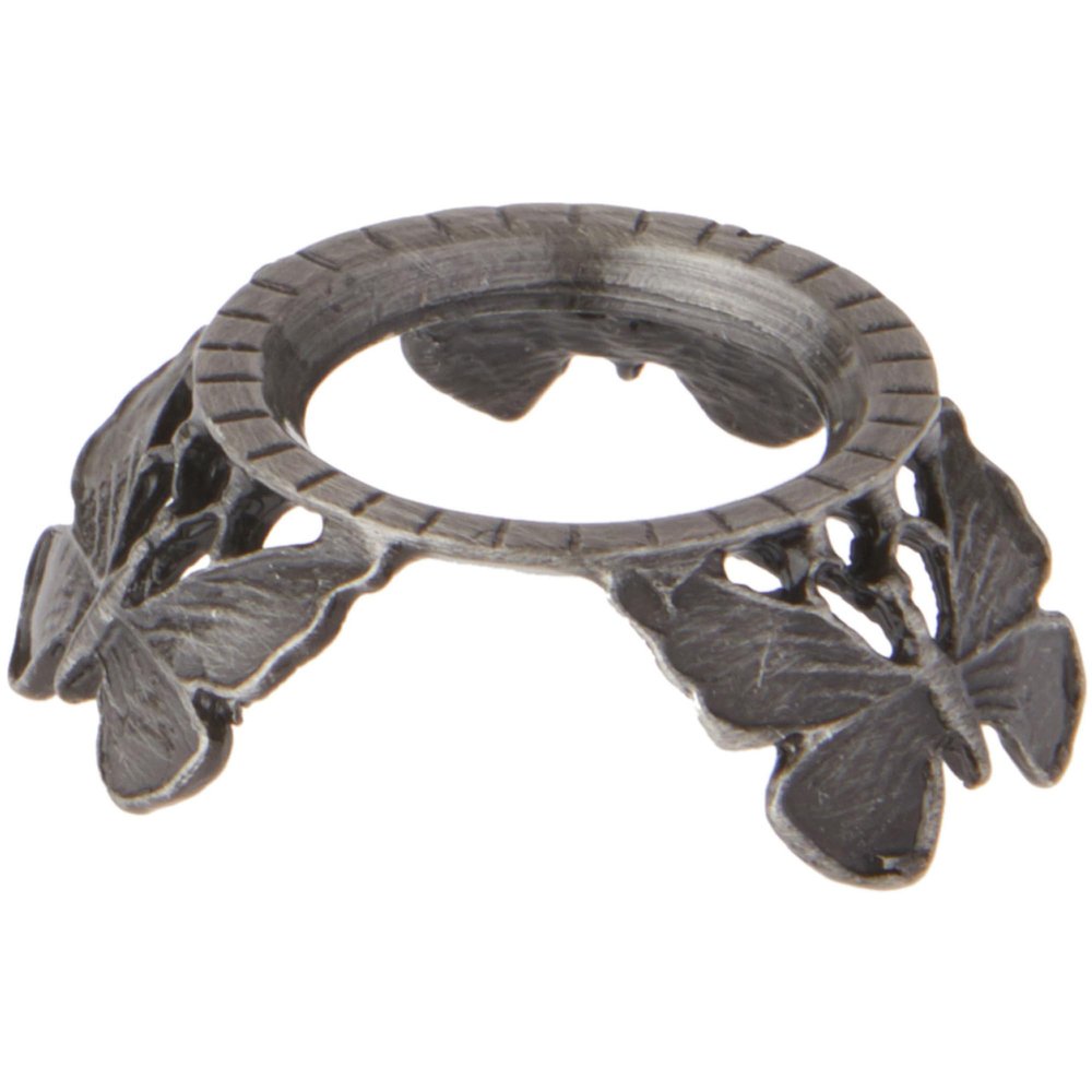 Bard's Pewter Egg Stand/Holder, Butterflies, 0.875" Diameter (Fits Hen Sized Eggs), Pack of 12