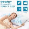 2 Pack King Size Pillows for Sleeping, Cooling Shredded Memory Foam Adjustable Bed Pillow with, Removable/Washable Cover (King 2 Pack) view 3