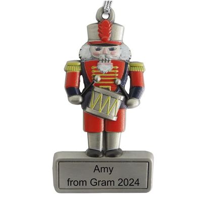 Indiana Metal Craft Pewter Ornament - Beautiful Gallery Print Nutcracker Engraving - Made in USA