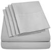 100% Cotton Sheet 800-TC Silver Rv-King-Sheets Set, 4-Pc Cotton -Bedding Sheets for Bed, Soft & Silky Sateen Weave Fits Mattress Upto 14'' Deep Pocket view 1