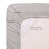 100% Cotton Sheet 800-TC Silver Rv-King-Sheets Set, 4-Pc Cotton -Bedding Sheets for Bed, Soft & Silky Sateen Weave Fits Mattress Upto 14'' Deep Pocket view 3