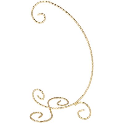 Bard's Gold-toned Ornament Stand, Medium, 9.5" H x 5" W x 6" D, Pack of 12
