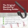 Haute Decor MantleClip Stocking Holders with Removable Zinc Alloy Metal Holiday Icons (4-Pack Assorted Icons, Matte Black) view 3