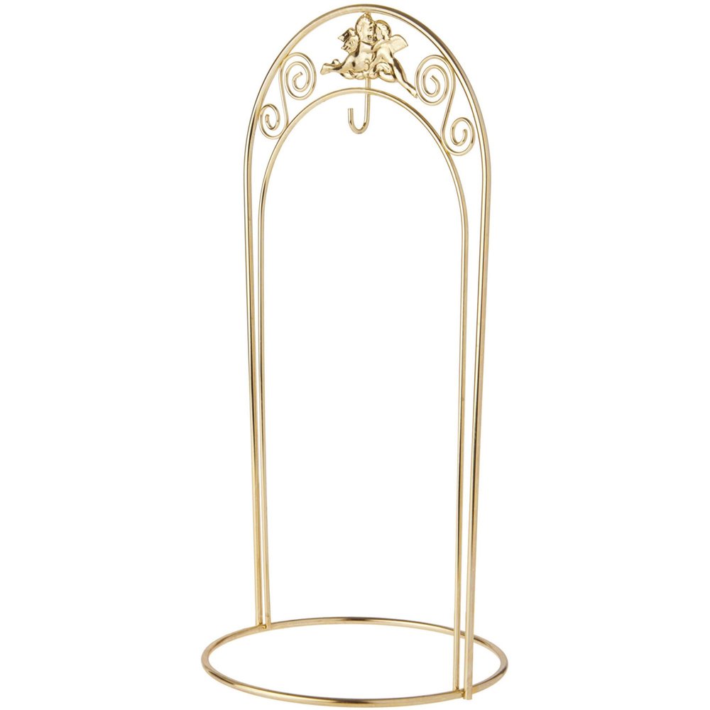 Bard's Arched Gold-Toned Ornament Stand, Large Angel, 12.25" H x 6" W x 6" D, Pack of 12