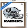 Trends International NFL Las Vegas Raiders - Drip Helmet 20 Wall Poster, 14.725" x 22.375", Bronze Framed Version view 3
