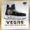 Trends International NHL Vegas Golden Knights - Drip Skate 20 Wall Poster, 22.375" x 34", Gold Framed Version view 1