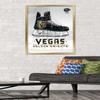 Trends International NHL Vegas Golden Knights - Drip Skate 20 Wall Poster, 22.375" x 34", Gold Framed Version view 2