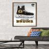 Trends International NHL Boston Bruins - Drip Skate 20 Wall Poster, 22.375" x 34", Bronze Framed Version view 2