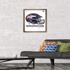 NFL Denver Broncos - Drip Helmet 20 Wall Poster, 22.4L x 14.7W, Bronze Framed Version view 2