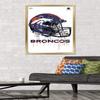 NFL Denver Broncos - Drip Helmet 20 Wall Poster, 34L x 22.4W, Gold Framed Version view 2