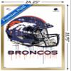 NFL Denver Broncos - Drip Helmet 20 Wall Poster, 34L x 22.4W, Gold Framed Version view 3