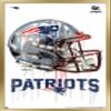 Trends International NFL New England Patriots - Drip Helmet 20 Wall Poster, 22.375" x 34", Gold Framed Version view 1