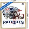 Trends International NFL New England Patriots - Drip Helmet 20 Wall Poster, 22.375" x 34", Gold Framed Version view 3