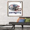 Trends International NFL New England Patriots - Drip Helmet 20 Wall Poster, 22.375" x 34", Bronze Framed Version view 2