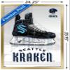 Trends International NHL Seattle Kraken - Drip Skate 20 Wall Poster, 22.375" x 34", Gold Framed Version view 3