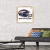 NFL Denver Broncos - Drip Helmet 20 Wall Poster, 22.4L x 14.7W, Gold Framed Version view 2