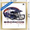 NFL Denver Broncos - Drip Helmet 20 Wall Poster, 22.4L x 14.7W, Gold Framed Version view 3
