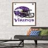Trends International NFL Minnesota Vikings - Drip Helmet 20 Wall Poster, 22.375" x 34", Bronze Framed Version view 2