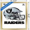 Trends International NFL Las Vegas Raiders - Drip Helmet 20 Wall Poster, 14.725" x 22.375", Gold Framed Version view 3
