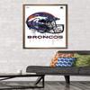 NFL Denver Broncos - Drip Helmet 20 Wall Poster, 34L x 22.4W, Bronze Framed Version view 2