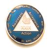 Recovery Line 29 Year Al-Anon Medallion - Al-Anon Blue, Tri-Plate Medallion, Chip, Token view 1