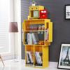 YHRJ Book Shelf Organizer for Kids Book Display Shelf for Kids,Creative Robot Children's Bookshelf, Floor Shelf in The Living Room, Environmentally Friendly High-Density Board, Easy Installation view 2