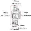 YHRJ Book Shelf Organizer for Kids Book Display Shelf for Kids,Creative Robot Children's Bookshelf, Floor Shelf in The Living Room, Environmentally Friendly High-Density Board, Easy Installation view 3