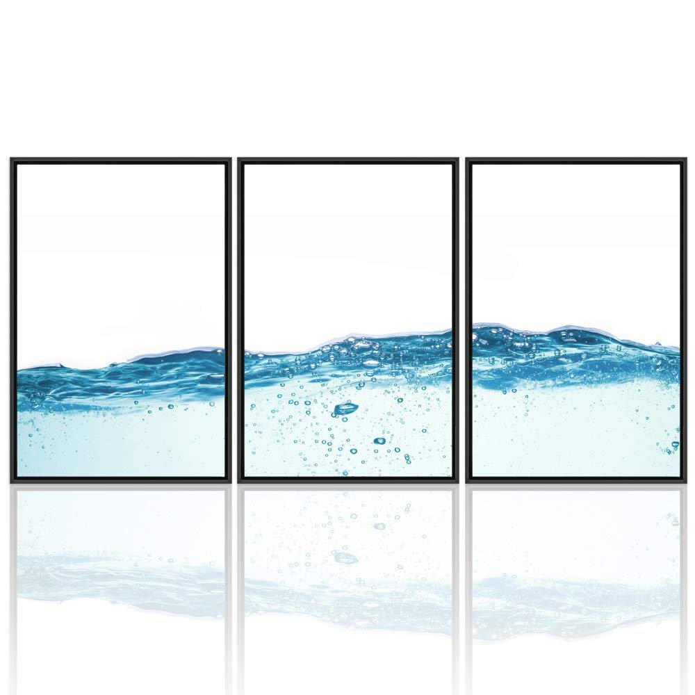 SIGNWIN 3 Piece Framed Canvas Wall Art Beautiful Landscape Canvas Prints Home Artwork Decoration for Living Room,Bedroom - 16"x24"x3 Panels