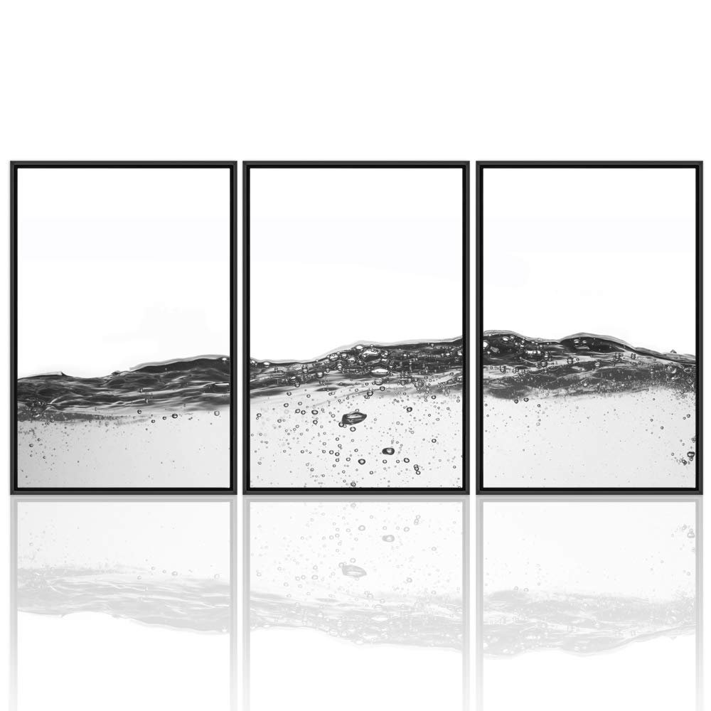 SIGNWIN 3 Piece Framed Canvas Wall Art Landscape Canvas Prints Home Artwork Decoration for Living Room,Bedroom - 16"x24"x3 Panels
