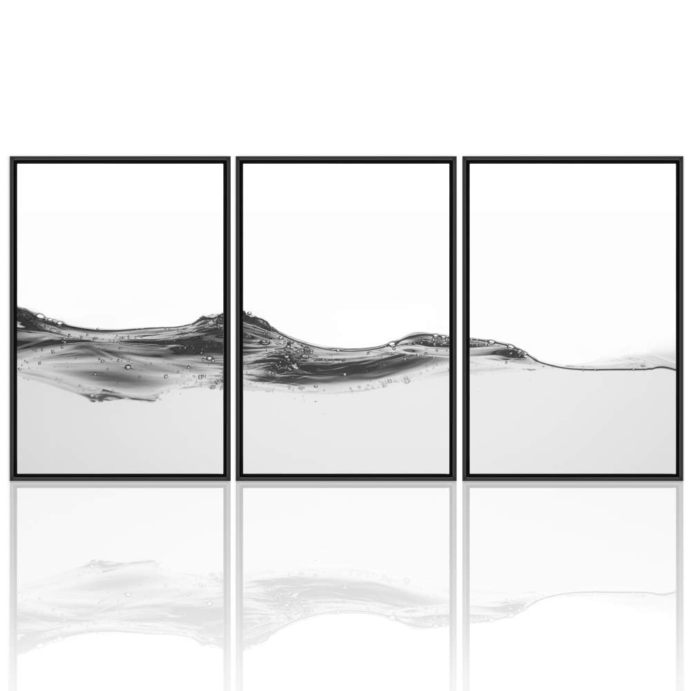SIGNWIN 3 Piece Framed Canvas Wall Art Landscape Canvas Prints Home Artwork Decoration for Living Room,Bedroom - 16"x24"x3 Panels