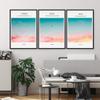 SIGNWIN 3 Piece Framed Canvas Wall Art Pink and Blue Sky Canvas Prints Home Artwork Decoration for Living Room,Bedroom - 16"x24"x3 Panels view 3