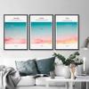 SIGNWIN 3 Piece Framed Canvas Wall Art Pink and Blue Sky Canvas Prints Home Artwork Decoration for Living Room,Bedroom - 16"x24"x3 Panels view 4