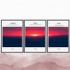 SIGNWIN 3 Piece Framed Canvas Wall Art Sunset Canvas Prints Home Artwork Decoration for Living Room,Bedroom - 16"x24"x3 Panels view 2