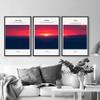 SIGNWIN 3 Piece Framed Canvas Wall Art Sunset Canvas Prints Home Artwork Decoration for Living Room,Bedroom - 16"x24"x3 Panels view 4
