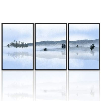 SIGNWIN 3 Piece Framed Canvas Wall Art Beautiful Landscape Canvas Prints Home Artwork Decoration for Living Room,Bedroom - 16"x24"x3 Panels