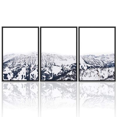 SIGNWIN 3 Piece Framed Canvas Wall Art Beautiful Landscape Canvas Prints Home Artwork Decoration for Living Room,Bedroom - 16"x24"x3 Panels
