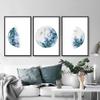 SIGNWIN 3 Piece Framed Canvas Wall Art Moon Canvas Prints Home Artwork Decoration for Living Room,Bedroom - 16"x24"x3 Panels view 4