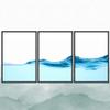 SIGNWIN 3 Piece Framed Canvas Wall Art Mountain with Fog Canvas Prints Home Artwork Decoration for Living Room,Bedroom - 16"x24"x3 Panels view 2