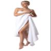 BAGNO MILANO Turkish Cotton Bath Towels, Bath Sheet Towels Soft Plush Jacquard Luxury Towels (White, 2 pcs Bath Towel Set) view 4