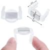 Hicarer Magnet Clip Christmas Light Clips for C9 Holiday Lighting Sockets Outdoor Hang Hooks for Xmas Gutter Shingle Lights,White100 Pieces view 2