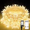 suddus String Lights Indoor Plug in 200 LED Christmas Lights Warm White view 1