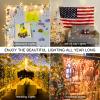 suddus String Lights Indoor Plug in 200 LED Christmas Lights Warm White view 2
