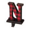 Glitzhome Set of 4 Wooden/Metal Noel Christmas Stocking Holder view 3