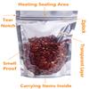 100PCS Stand Up Aluminum Foil Bags, Smell Proof, Reclosable Airtight Food Pouches with Zip Lock, Sealable Treat Bags for Snacks, Beans, Coffee, Dry Fruit view 2