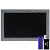 HBCY Creations Rustic Grey Magnetic Wall Chalkboard, Small Size 11" x 17", Framed Decorative Chalkboard - Great for Kitchen Decor, Weddings, Restaurant Menus and More! (11" x 17") view 1