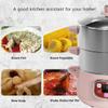 Bear Electric Multifunctional Food Steamer, One Touch Digital Steamer with Timer, Vegetable Steamer 2 Tiered Stackable Stainless Steel Baskets, Auto Shut-off & Anti-dry Protection, 1200W, 8.5Quart view 3