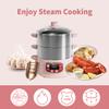 Bear Electric Multifunctional Food Steamer, One Touch Digital Steamer with Timer, Vegetable Steamer 2 Tiered Stackable Stainless Steel Baskets, Auto Shut-off & Anti-dry Protection, 1200W, 8.5Quart view 4